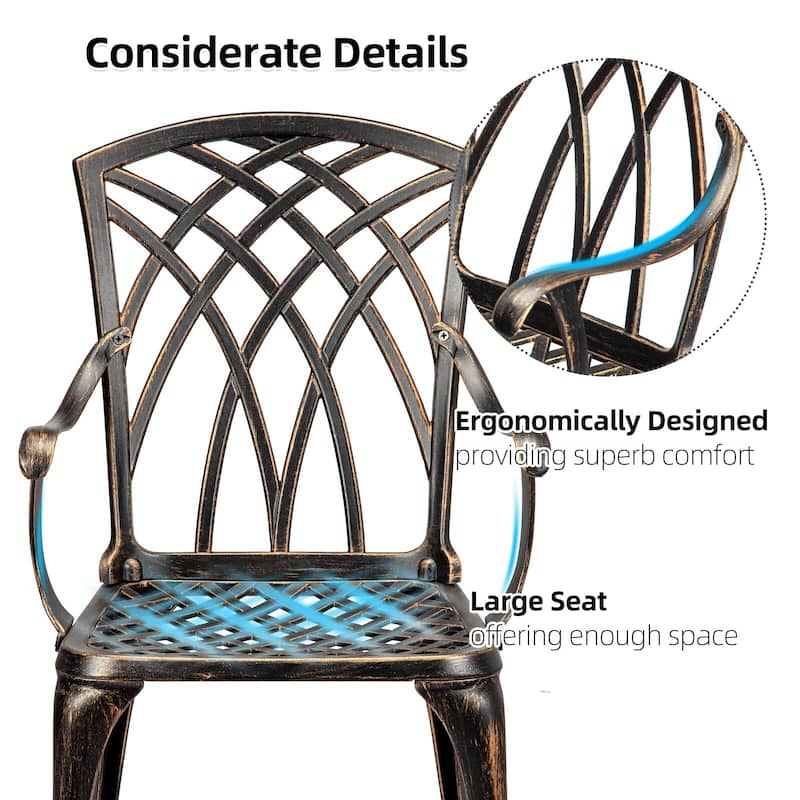 Cast Aluminum Bistro Set