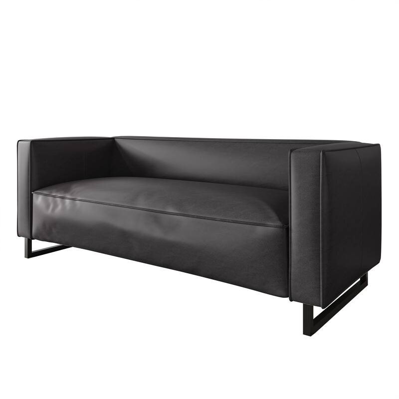 CraftPorch Mid Century Modern 3- Pieces Upholstered Living Room Set - Dark Grey - 3 Piece