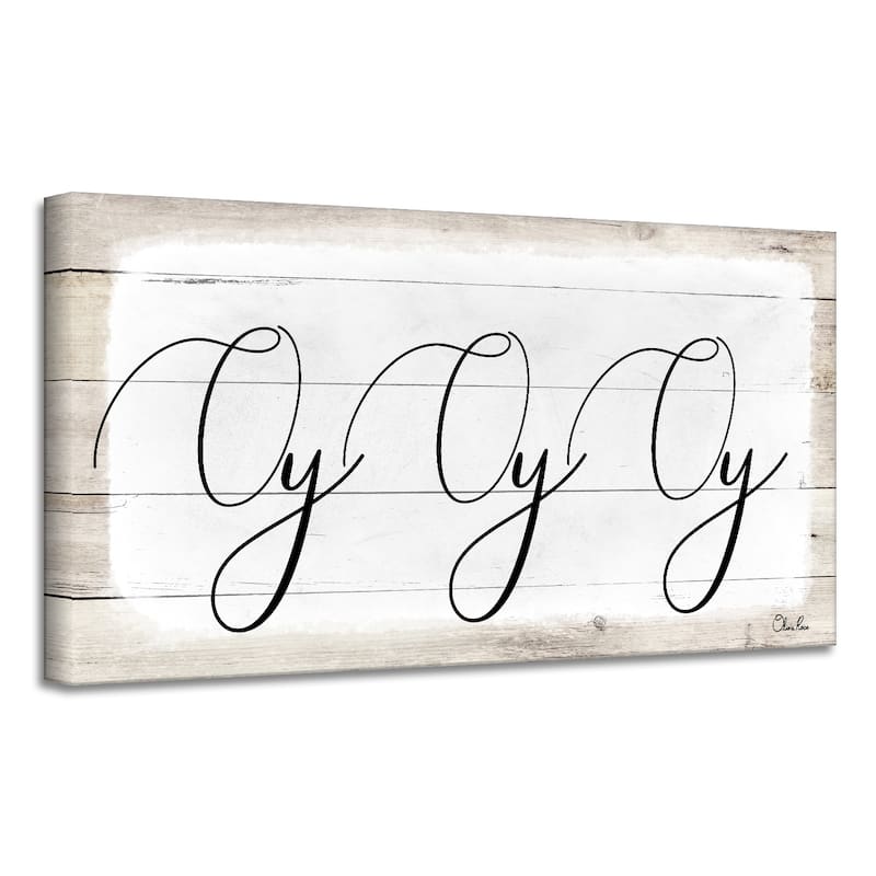Ready2HangArt 'Oy Oy Oy II' Hanukkah Canvas Wall Art by Olivia Rose
