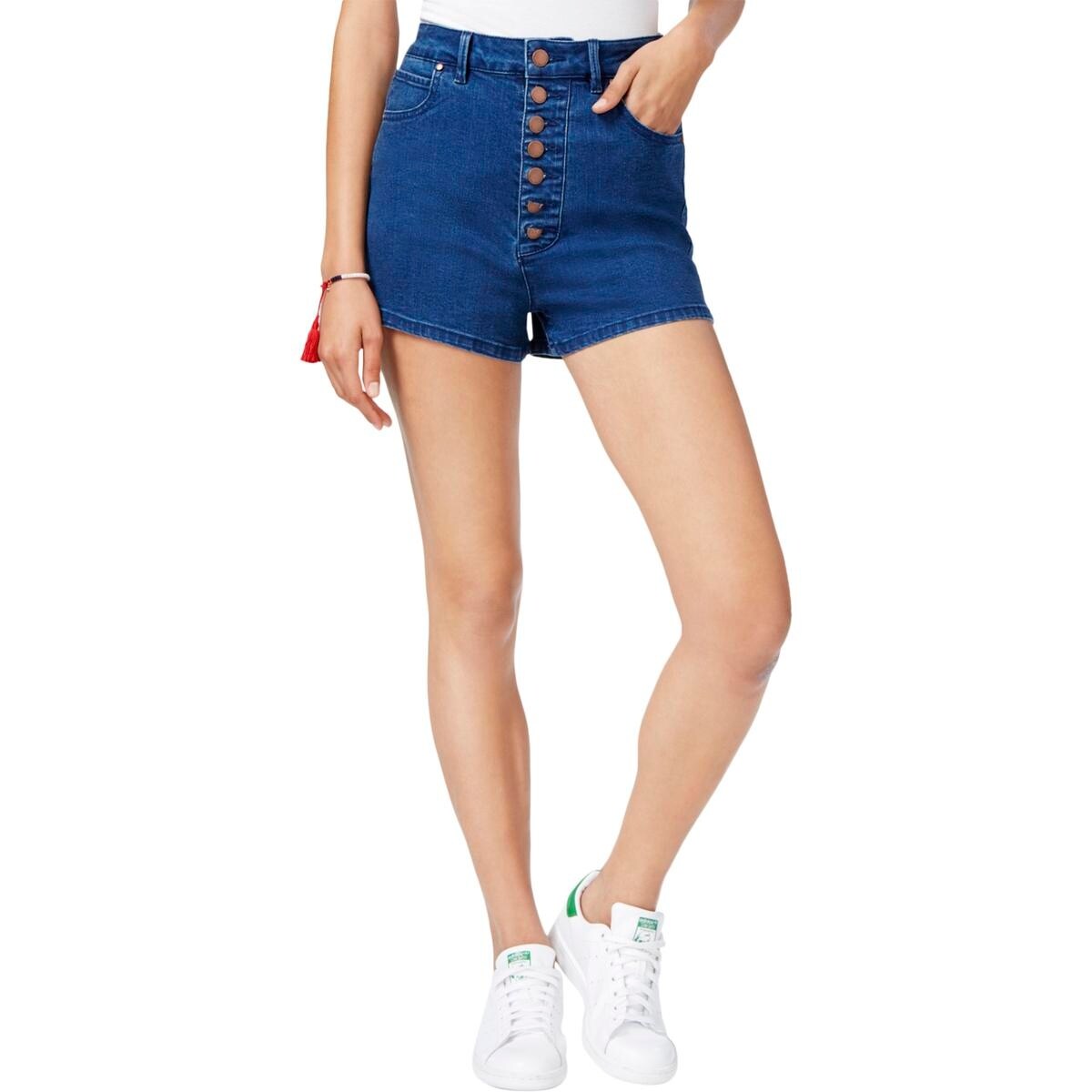 Shop Rachel Rachel Roy Womens Casual Shorts High Rise Button Fly Overstock 18736586