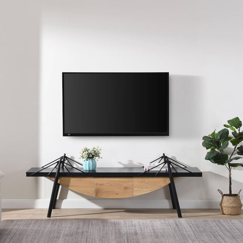 Media Console Table with Drawer