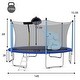 preview thumbnail 5 of 5, 14 ft Trampoline Combo with Net Ladder Basketball Hoop for Kids