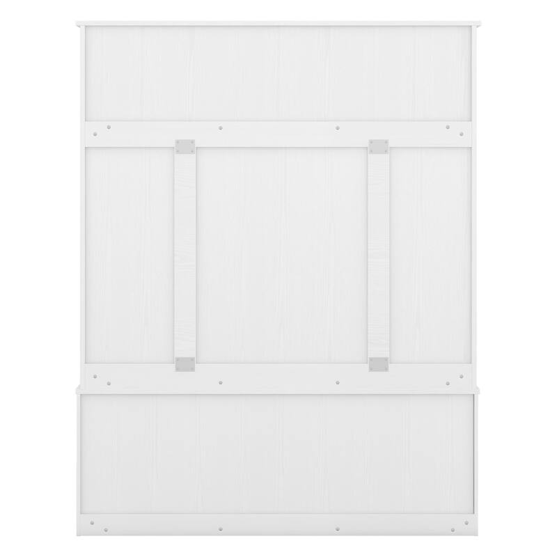 Modern Hallway Hall Tree with Hooks and Storage Space Bed Bath