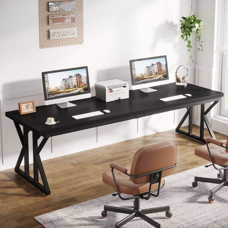 78.7 Inches Long Computer Desk, Two Person Desk For Home Office