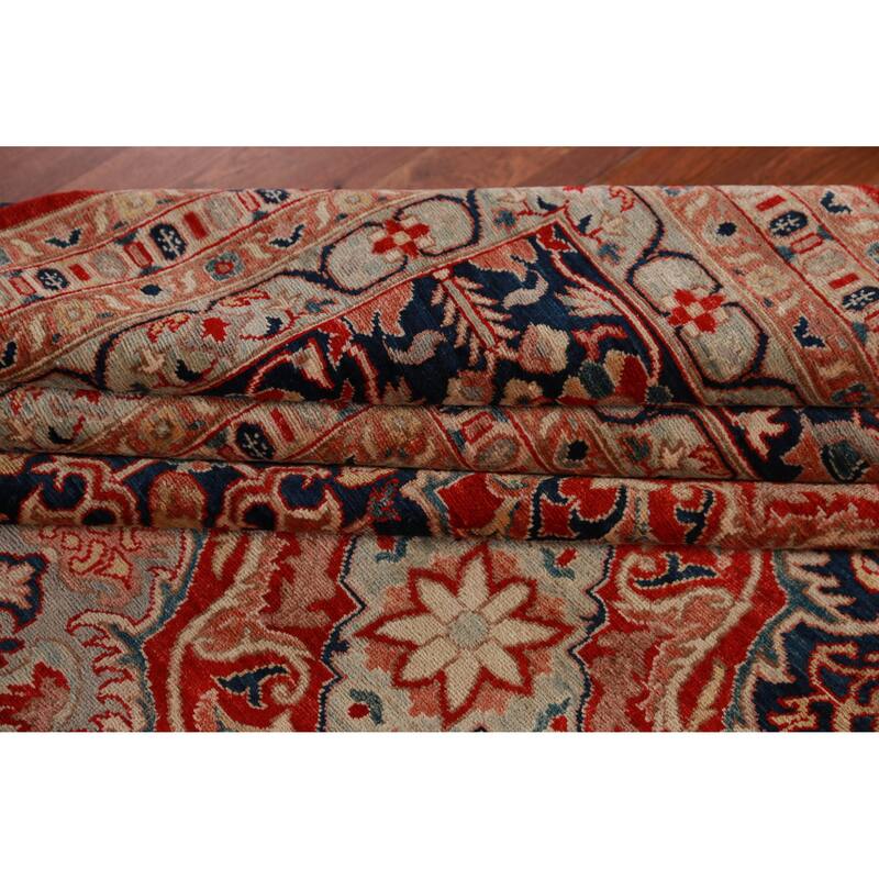 Vegetable Dye Ziegler Rug Handmade Traditional Wool Carpet - 9'0"x 12'2"