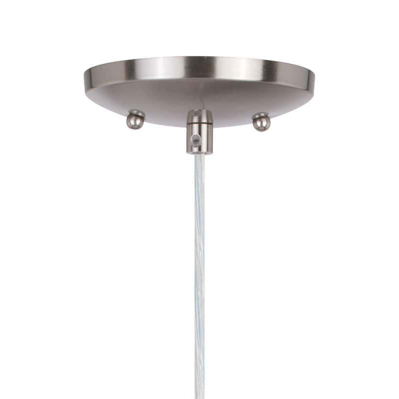 Milano Mini Pendant Ceiling Light with Blue Swirl Art Glass