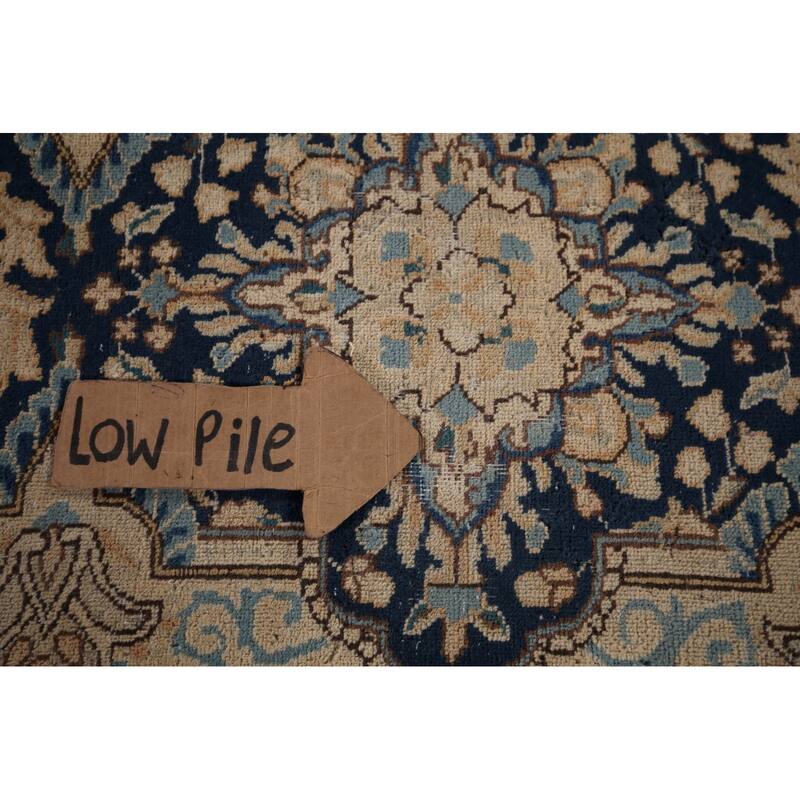 Vintage Distressed Kerman Persian Vintage Rug Handmade Wool Carpet - 9'8"x 12'6"