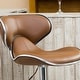 preview thumbnail 42 of 40, Masaccio Leatherette Airlift Adjustable Swivel Barstool (Set of 2)