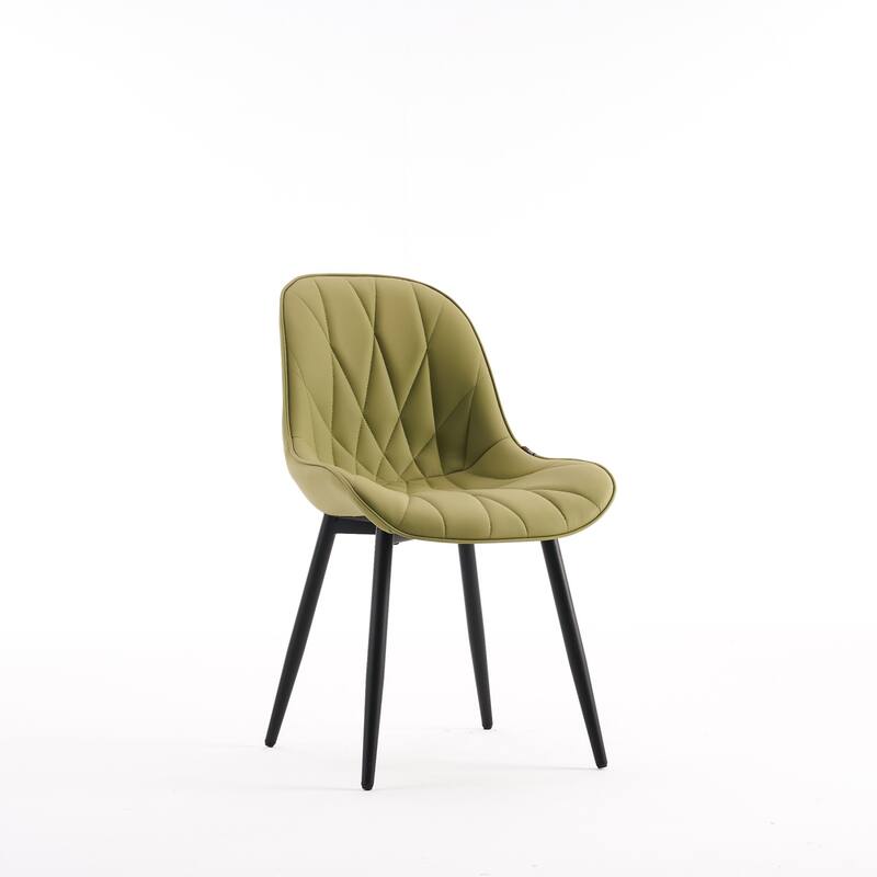 Modern Dining Chairs Set of 2 with Curved Backrest