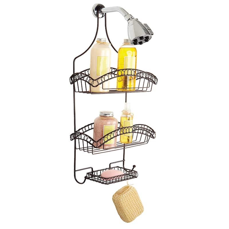 Bath Bliss Curls Design Shower Caddy - 11" x 27.5" x 5.25"