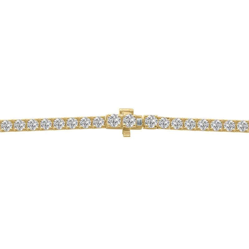 Marquee 5 Carat TW Lab Grown Diamond Tennis Bracelet in 14K Yellow Gold