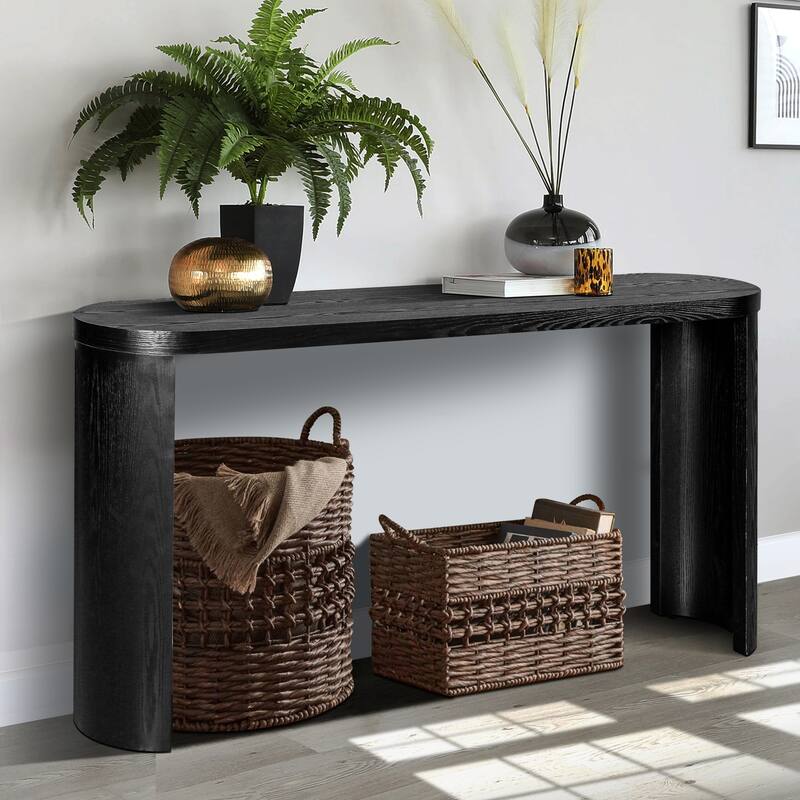 GDFStudio - Avery Modern 60" Console Table with Curved Legs and Versatile Design