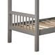 preview thumbnail 12 of 13, Jis Modern Twin over Twin Solid Wood L-shaped Bunk Bed by Furniture of America