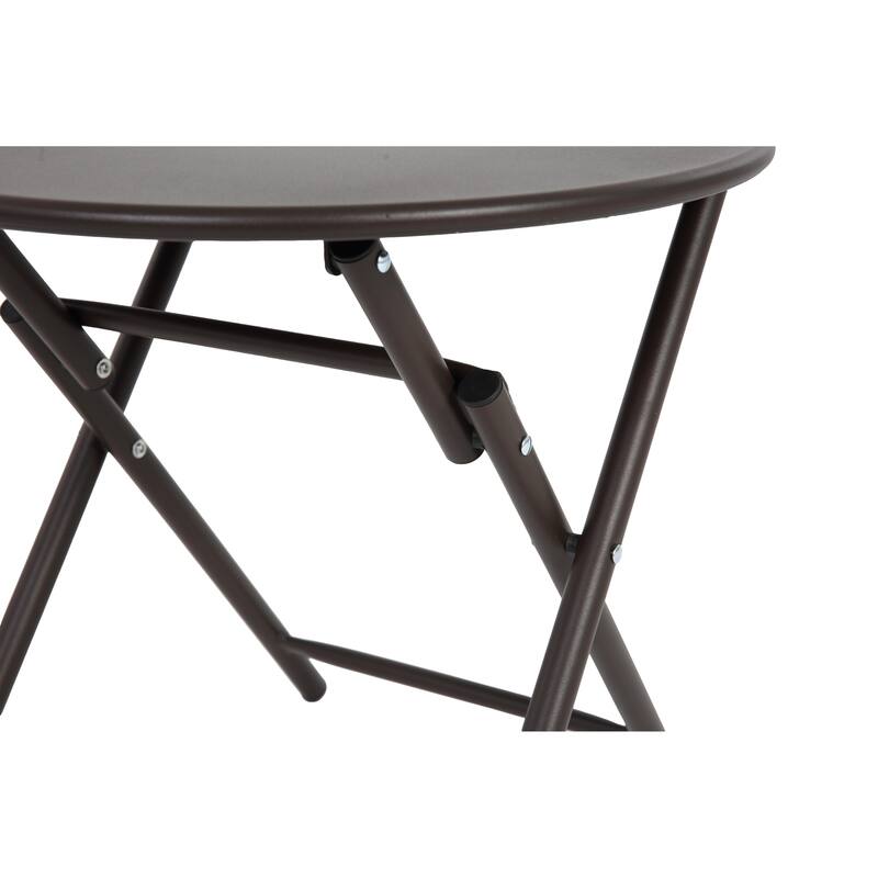 Outdoor Table Chairs Set of 3 with 2 Camping Chairs & Folding Table