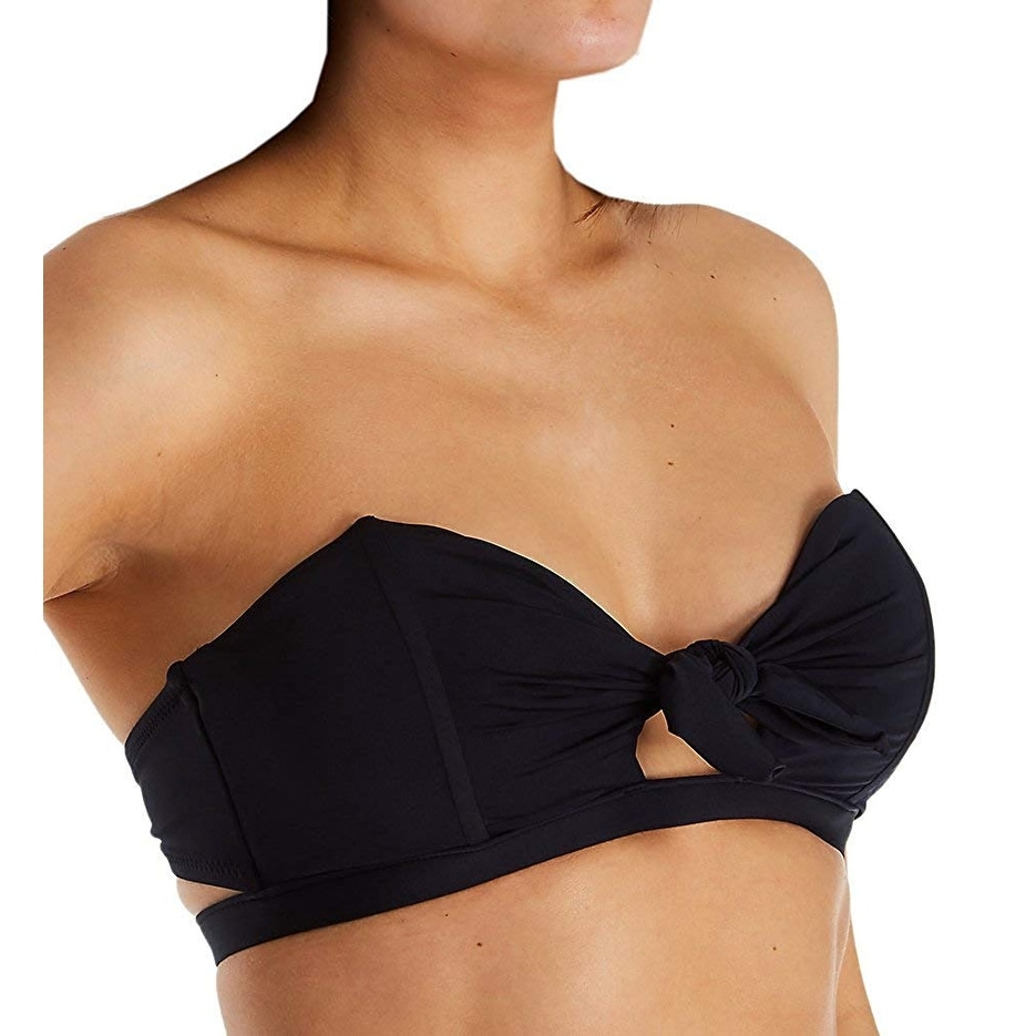 black keyhole bikini top