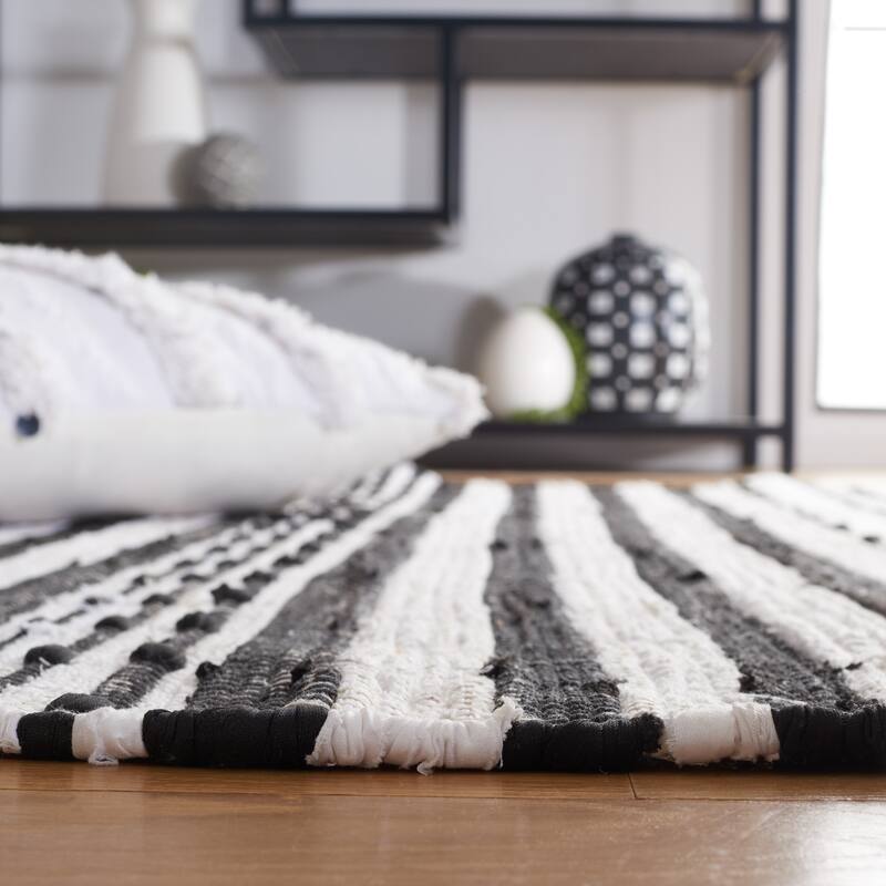 SAFAVIEH Handmade Striped Kilim Aja Cotton Rug