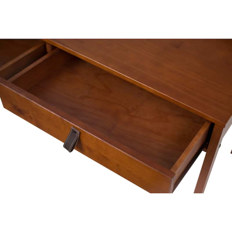 Copper Grove Rivne Modern Sturdy Home Office Wood Desk with Drawers and Compartments