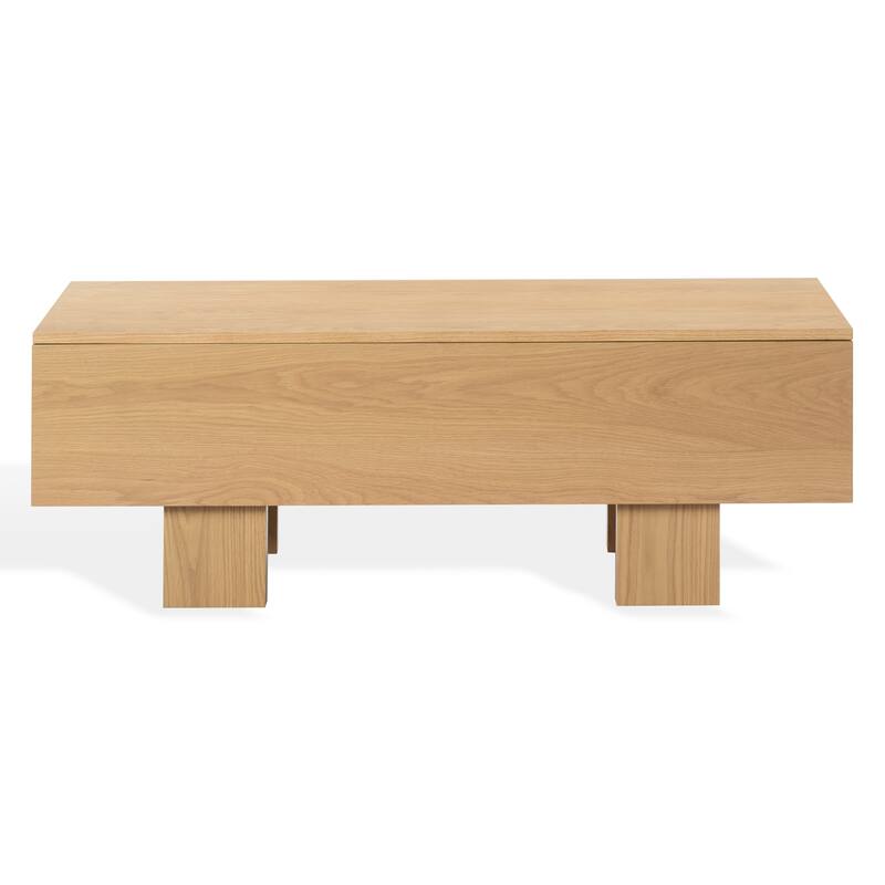SAFAVIEH Couture Sherianya Wood Storage Bench - 50"W x 18"D x 18"H