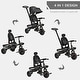 preview thumbnail 11 of 13, 14-in-1 Kids Tricycle with Adjustable Parent Handle, Safety Bar, Storage Baskets, and Removable Canopy for Ages 1-5