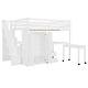 preview thumbnail 10 of 110, Twin/Full Size Loft Bed with Storage Staircase, Wardrobe and Desk, Solid Wood Loft Bedframe with 2 Storage Drawers and Shelves