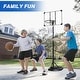 preview thumbnail 5 of 5, Roomfitters Portable Basketball Hoop, Adjustable Height 7.5-9.2ft, 32 Inch Backboard, Indoor Outdoor, Transparent