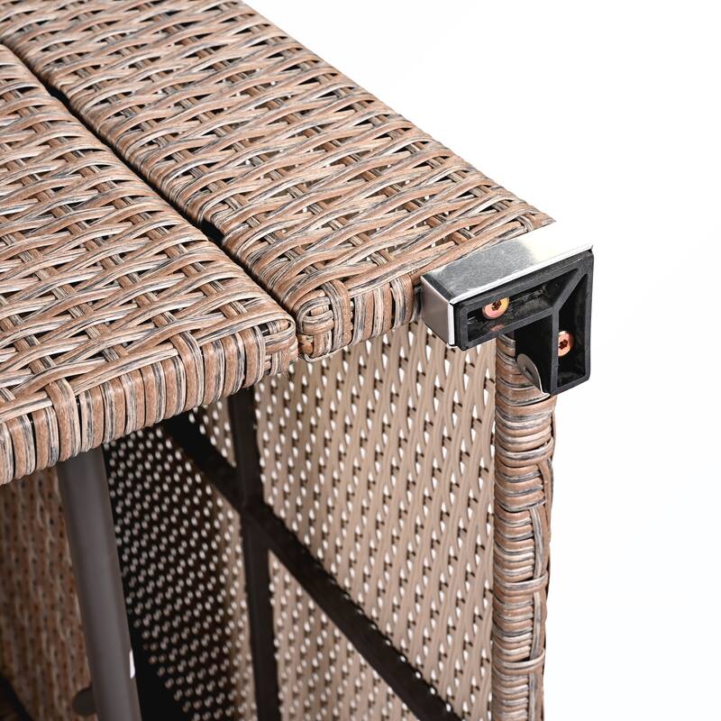 6PCS PE Rattan Sofa Set With Storage Box