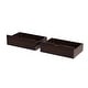 preview thumbnail 11 of 26, Max and Lily Under Bed Storage Drawers - 2-Drawer Espresso