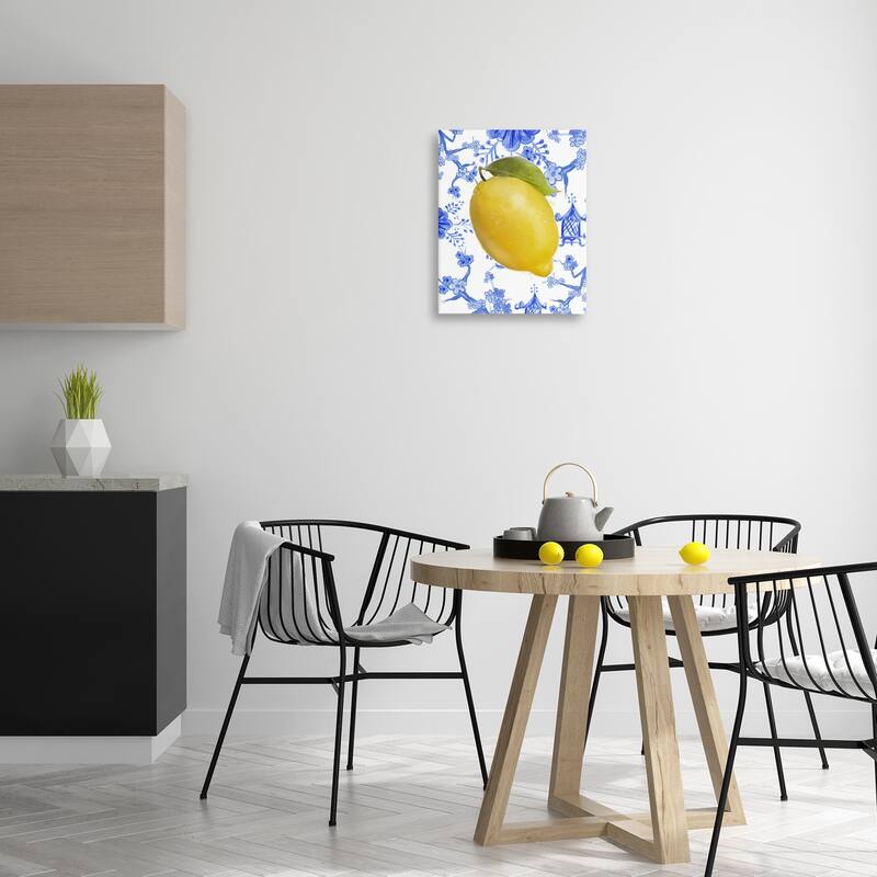 Stupell Lemon Over Chinoiserie Canvas Wall Art Design By Matthew Piotrowicz