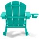 preview thumbnail 66 of 73, Laguna Kids Outdoor Poly Adirondack Rocking Chair with Cup Holder (Set of 2)