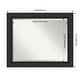 preview thumbnail 23 of 31, Beveled Bathroom Wall Mirror - Shipwreck Black Frame Outer Size: 33 x 27 in