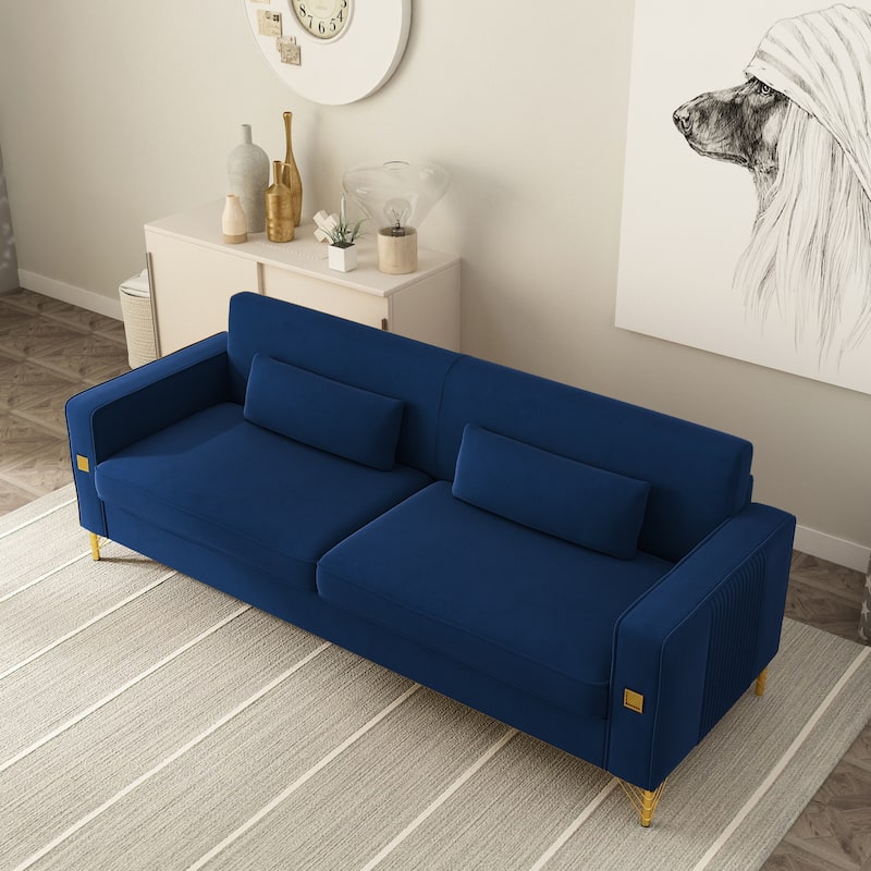 Velvet Loveseats, Comfortable Sofa for Living Room