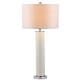 preview thumbnail 1 of 8, SAFAVIEH Lighting 32-inch Ollie Faux Woven Leather Cream Table Lamp (Set of 2) - 15"x15"x31.5"