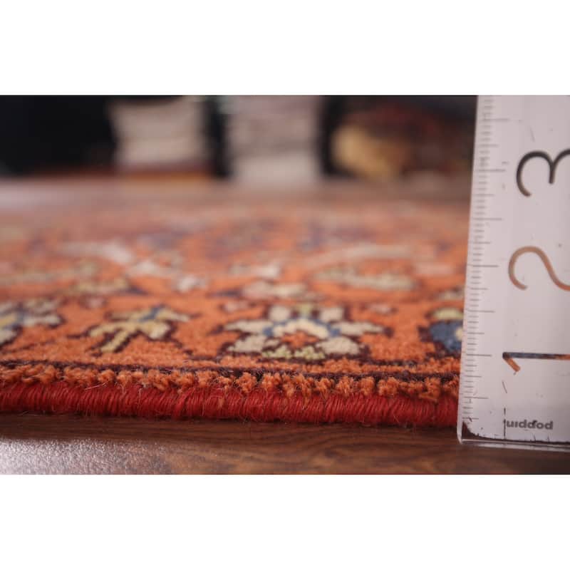 All-Over Orange Kazak Oriental Accent Rug Handmade Wool Carpet - 2'8"x 6'0"
