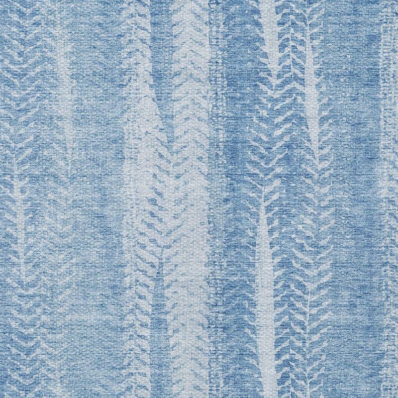 HomeRoots Botanical Leaves Transitional Rectangle Outdoor Rug