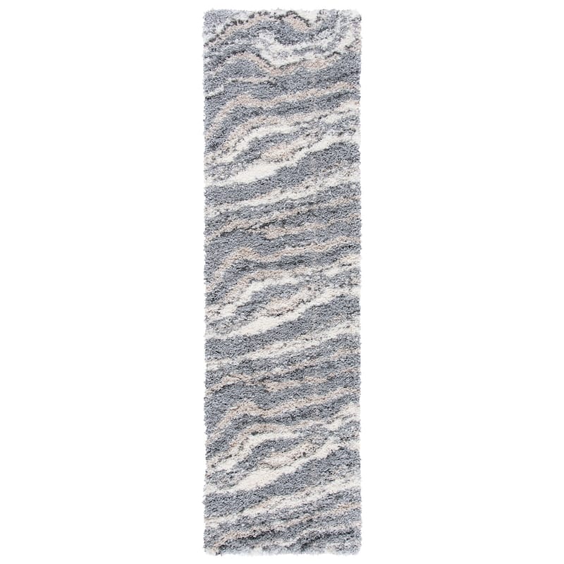 SAFAVIEH Fontana Shag Geanina Modern Abstract 2-inch Thick Rug