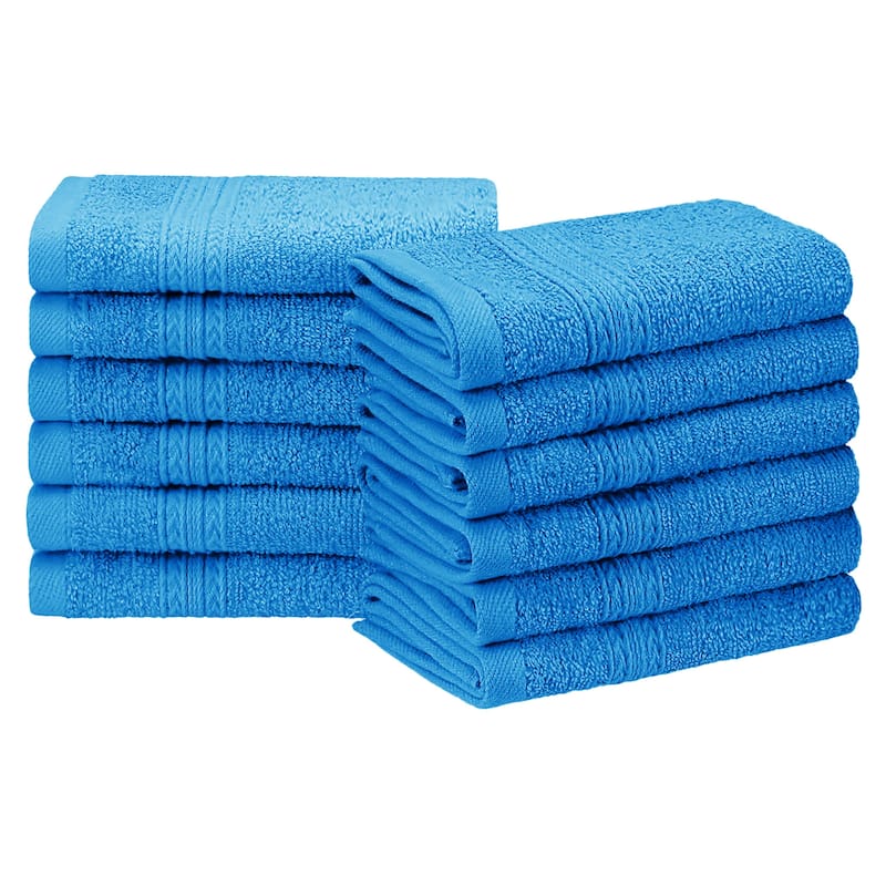 Eco-Friendly Sustainable Cotton Washcloth by Superior (Set of 12)