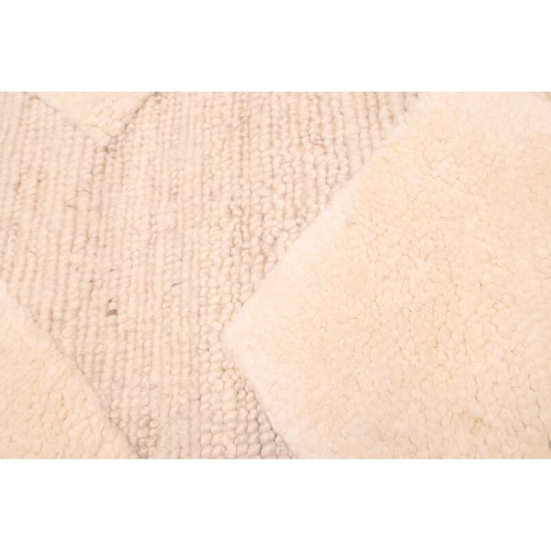 ECARPETGALLERY Hand-knotted Looma Beige Wool Rug - 8'2 x 10'0