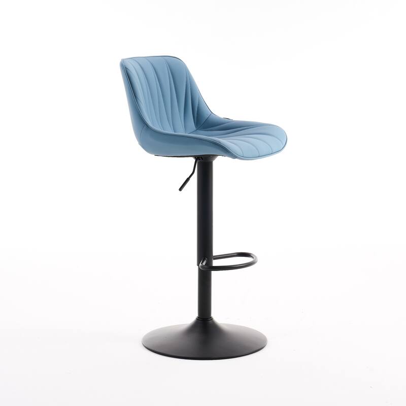 Swivel Upholstered Bar Stools Set of 2, Height Counter Stools
