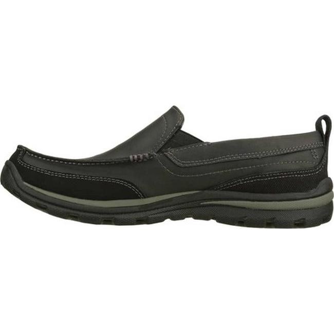 skechers men's relaxed fit memory foam superior gains slip on