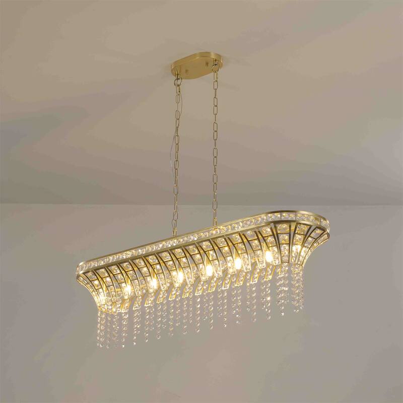 Transparent Crystal Ceiling Chandelier - Transparent