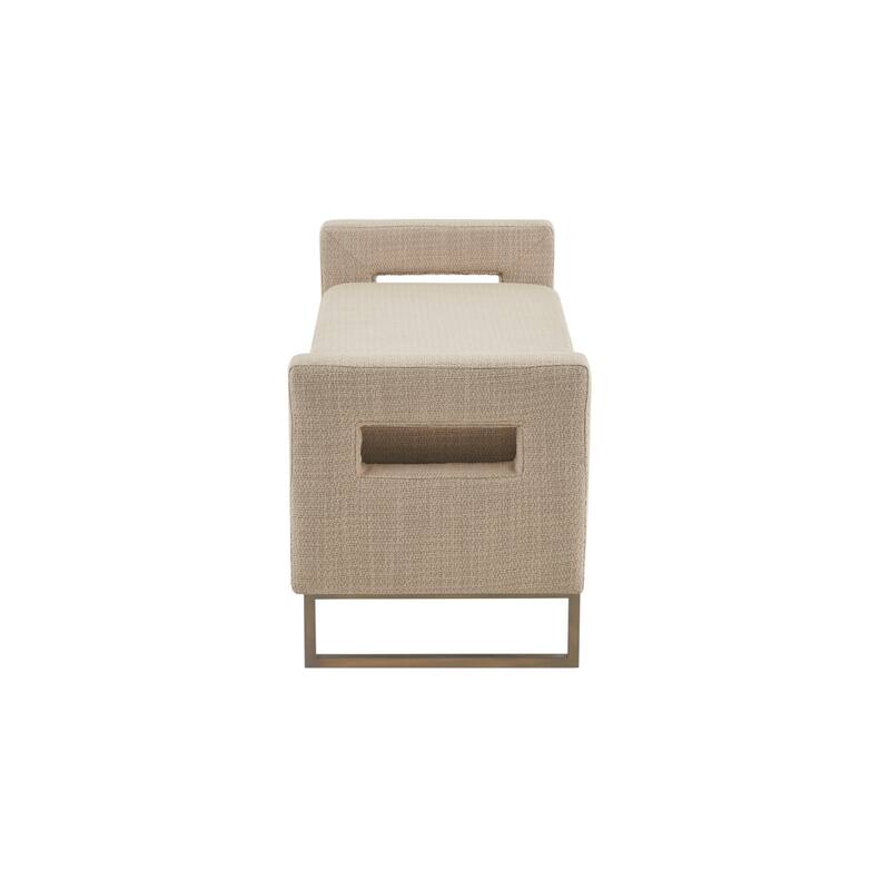 Madison Park Maye Soft Close Upholstered Storage Bench