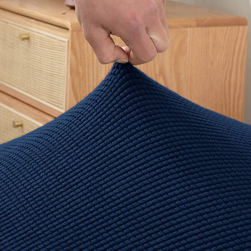 6 Piece Set - Beige Dining Kitchen Desk Chair Stretch Cover Protector Slipcover - 6 Piece Set
