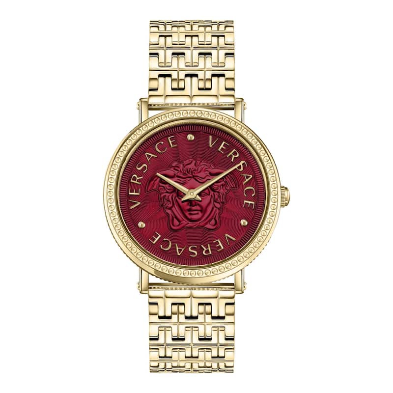 Versace V-Dollar Bracelet Watch - IP Yellow Gold