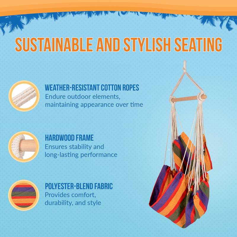 Island Retreat Boho Breeze Swinging Bungalow Chair
