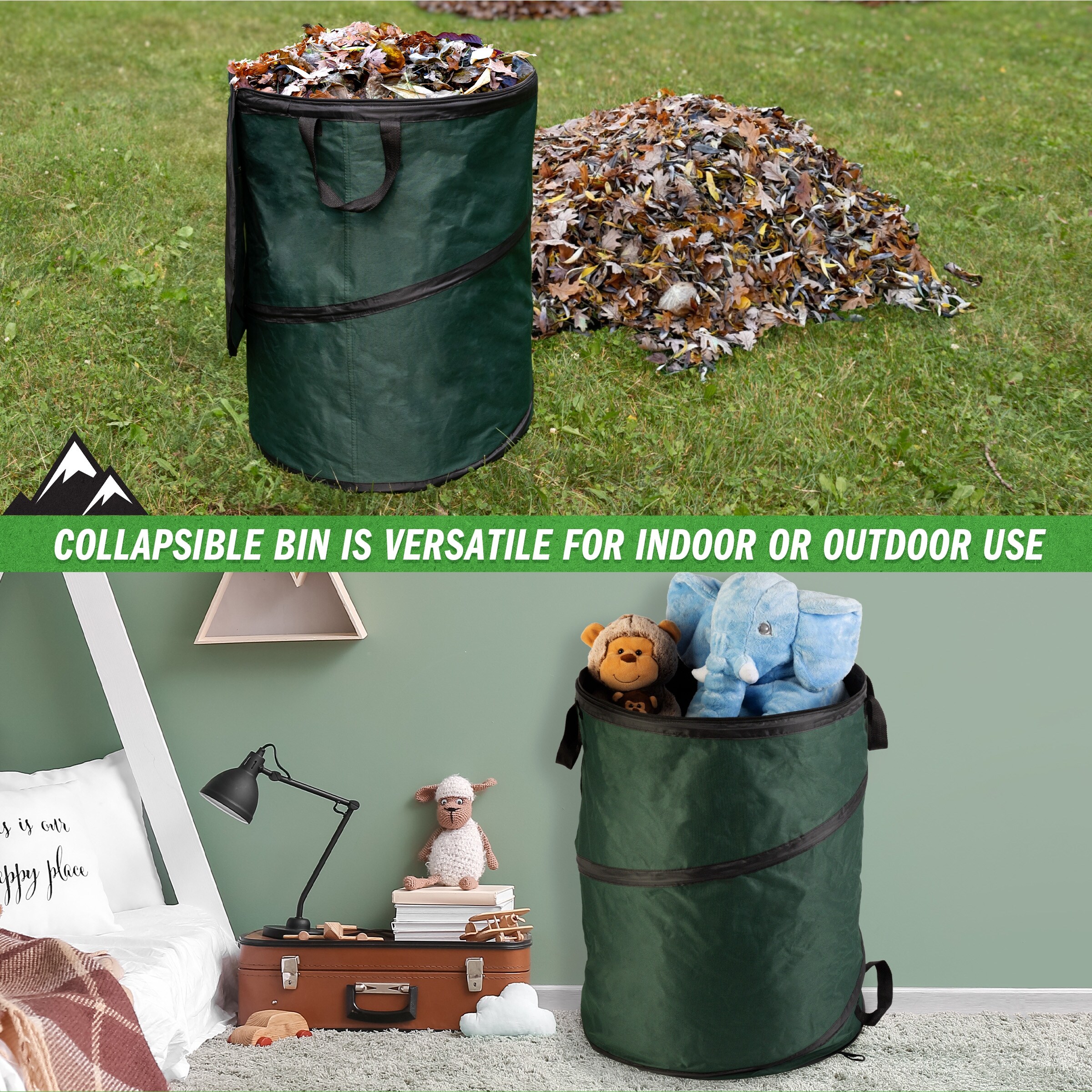 Recycle Bags Wakeman Collapsible 44-Gallon - Portable Outdoor Garbage ...