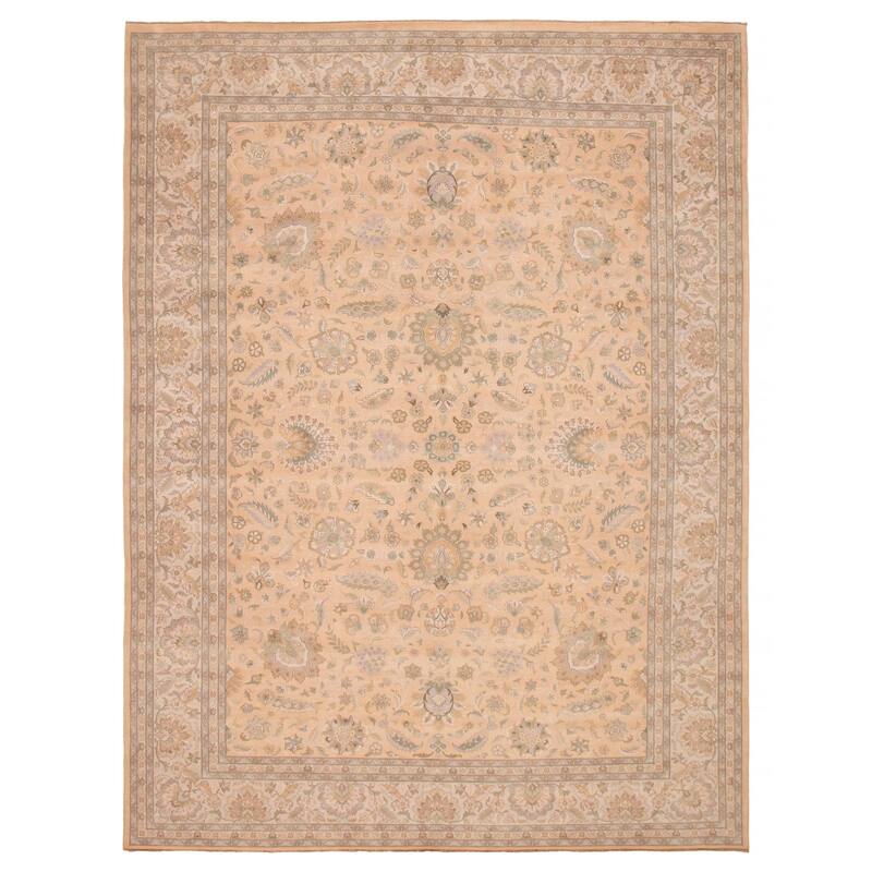 ECARPETGALLERY Hand-knotted Pako Persian 18 Of 20 Tan Wool Rug - 9'1 x 11'10 - Tan - 9'1 x 11'10