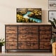 preview thumbnail 15 of 19, 10 Drawer Dressers for Bedroom Brown