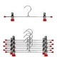 preview thumbnail 4 of 6, MAWA-8pc set, Pant Hanger with Duel Clips K40-D Series Red