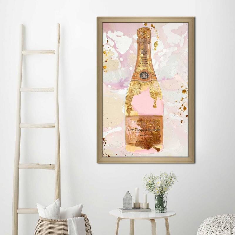 "Champagne in Pink" by Jodi Print on Acrylic