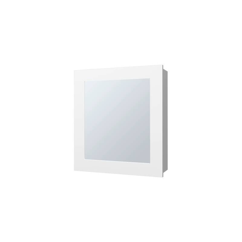 Sleek Black Wall-Mounted Medicine Cabinet with Mirror and Shelves for Bathroom Storage